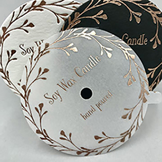 Custom Candle Dust Cover Printing - Letterpress, Foil Stamping +